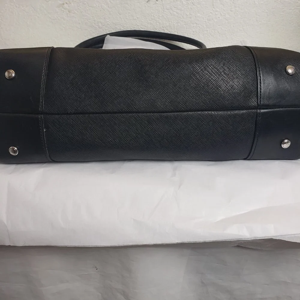 Tumi Black Leather travel/Laptop Bag